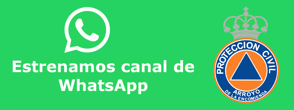 Enlace a canal de WhatsApp de la Agrupación de Protección Civil de Arroyo de la Encomienda